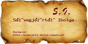 Sövegjártó Ibolya névjegykártya